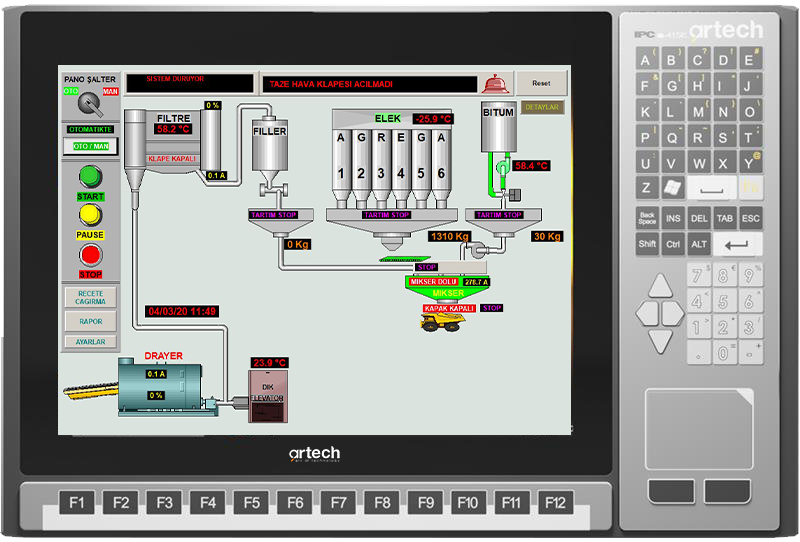 DAQFACTORY HMI / SCADA Yazılımı